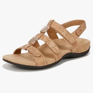 Vionic Tan Cork Sandals with Straps